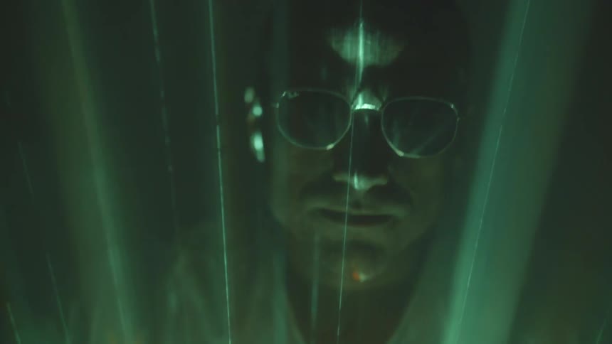 Man With Abstract Lights