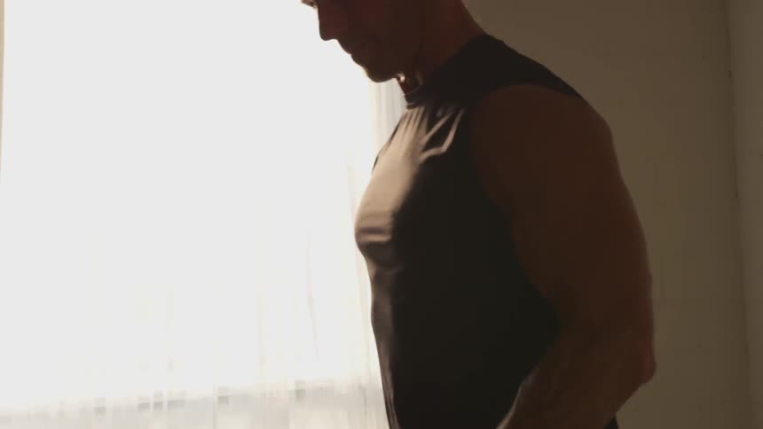 Man Working Out By Himself