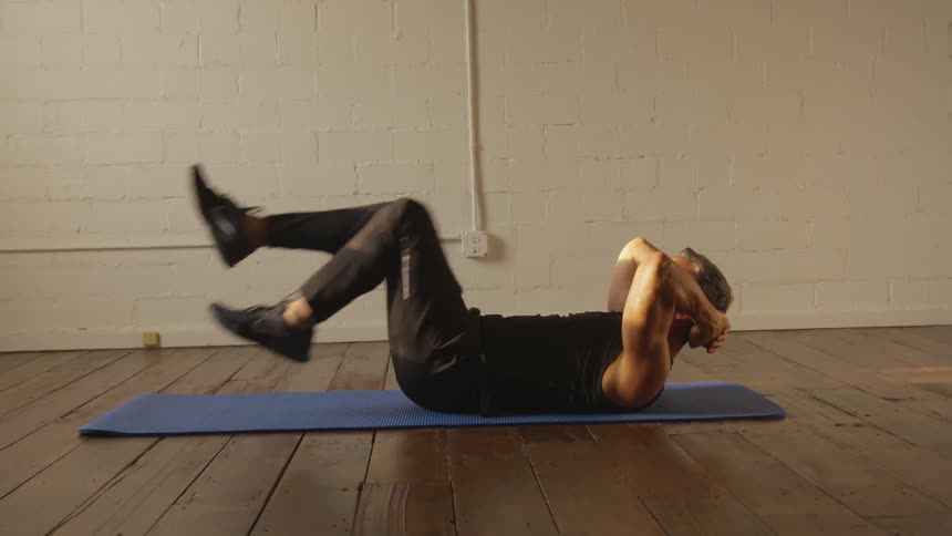 Man Working Out By Himself