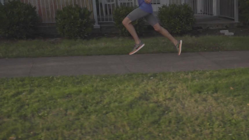 Man Warming Up And Running