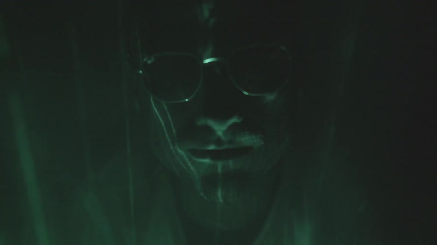 Man With Abstract Lights