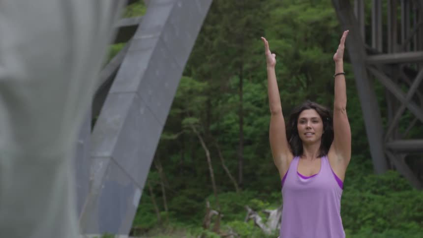 Moms Doing Yoga And Spending Time With Each Other