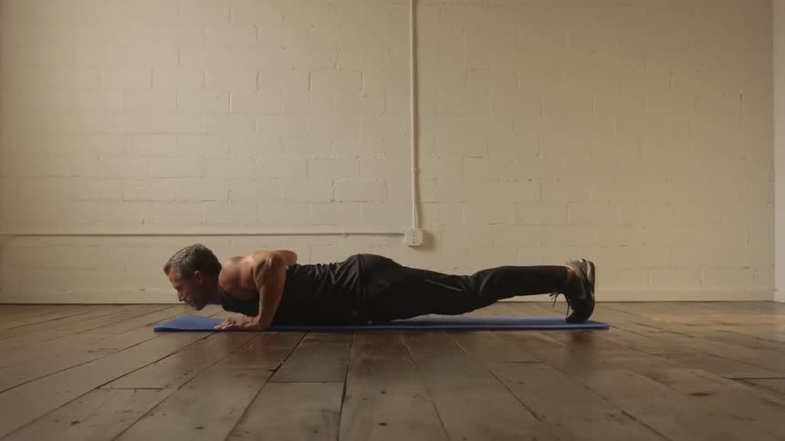 Man Working Out By Himself