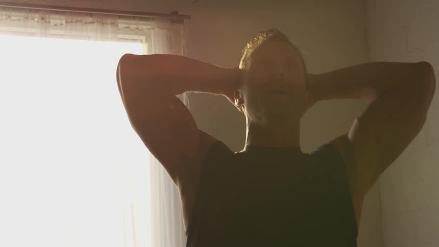 Man Working Out By Himself