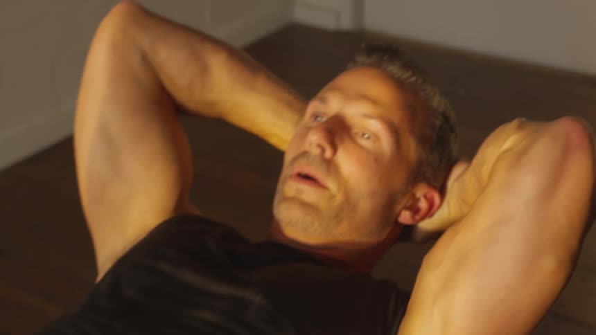 Man Working Out By Himself