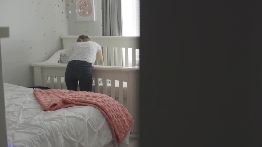 Mother And Baby At Home