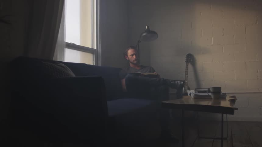Musician In Small Apartment In New York City