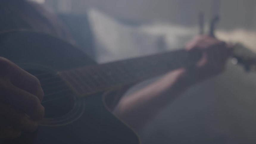 Musician In Small Apartment In New York City