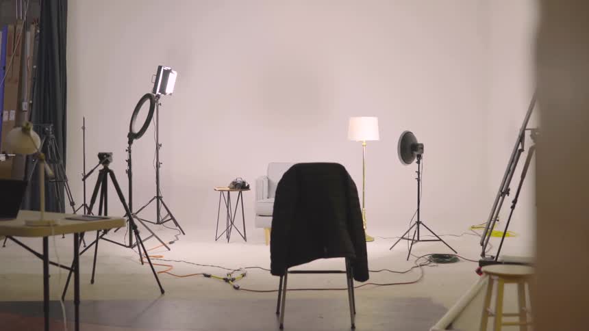 Models At A Studio Photoshoot