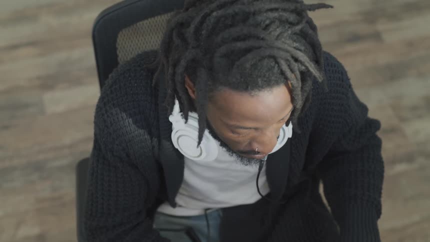 Musician Working On Projects