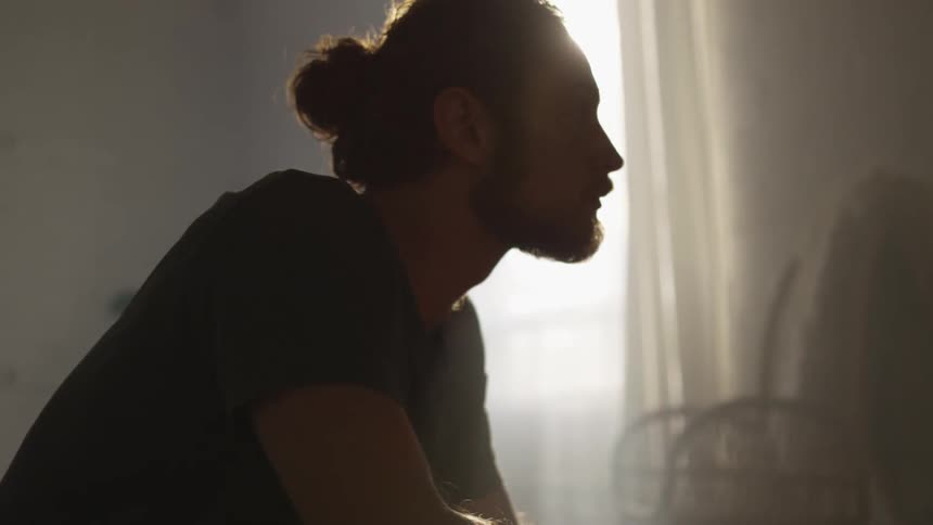 Musician In Small Apartment In New York City