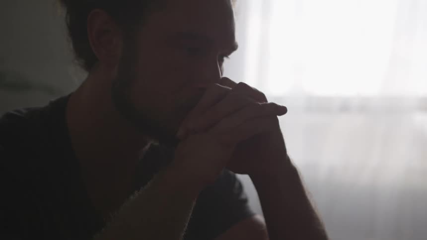 Musician In Small Apartment In New York City