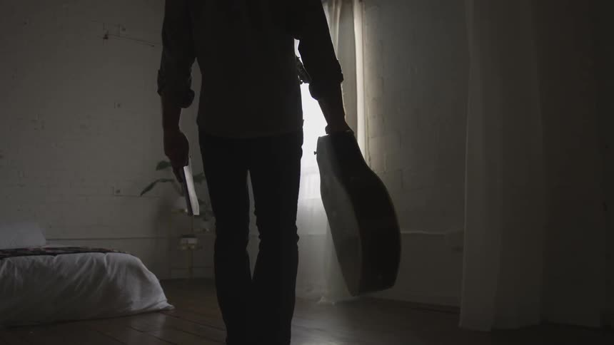 Musician In Small Apartment In New York City