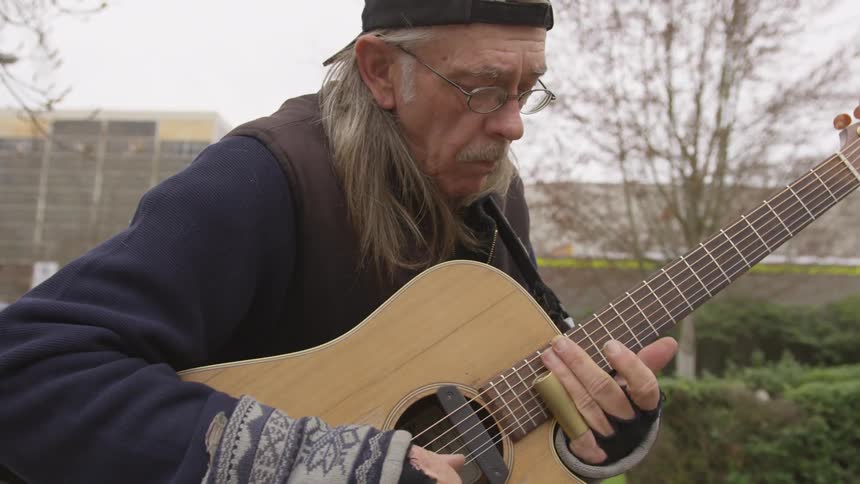 Musician Playing And Smoking