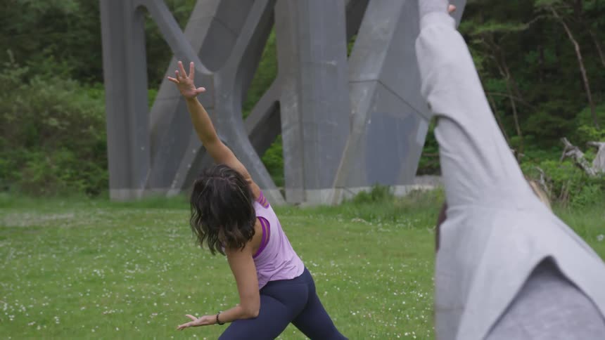 Moms Doing Yoga And Spending Time With Each Other