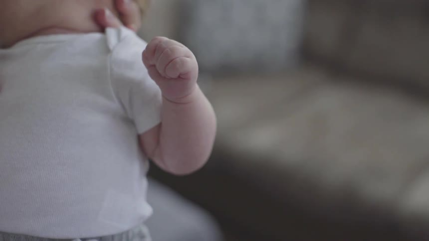 Mother And Baby At Home