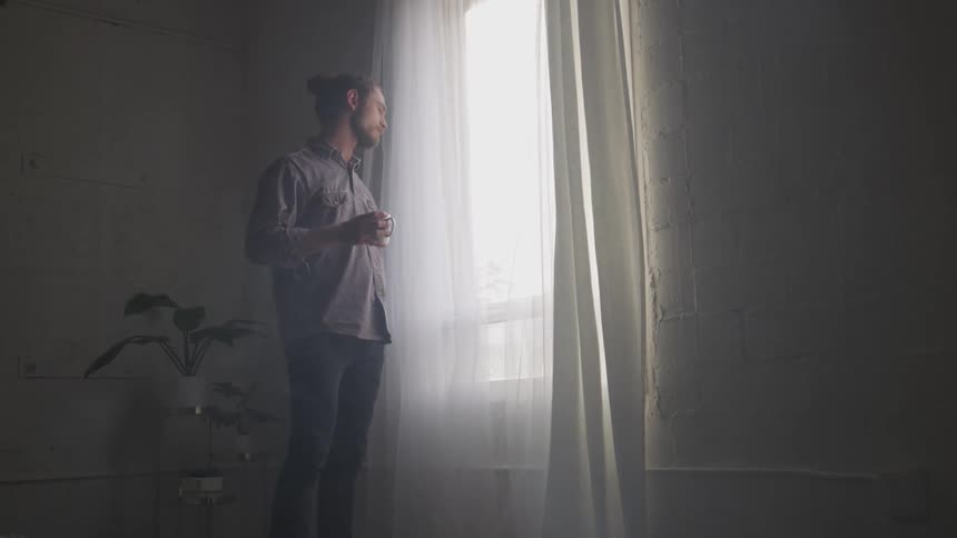 Musician In Small Apartment In New York City