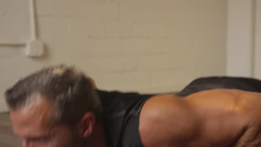Man Working Out By Himself