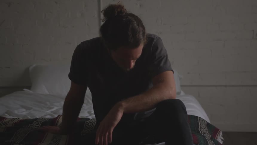 Musician In Small Apartment In New York City