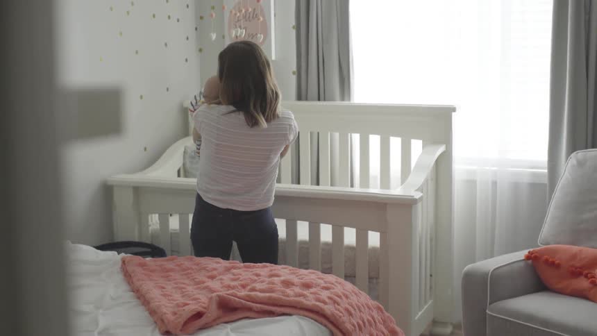 Mother And Baby At Home