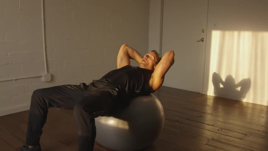 Man Working Out By Himself