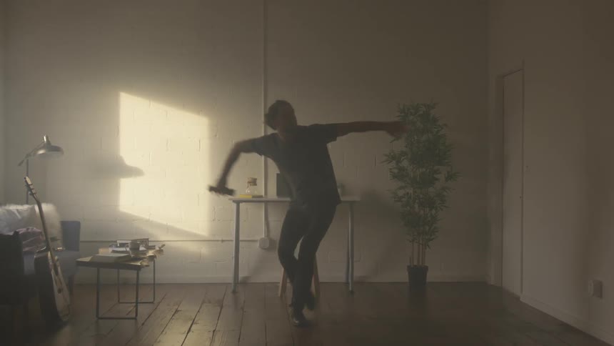 Musician In Small Apartment In New York City