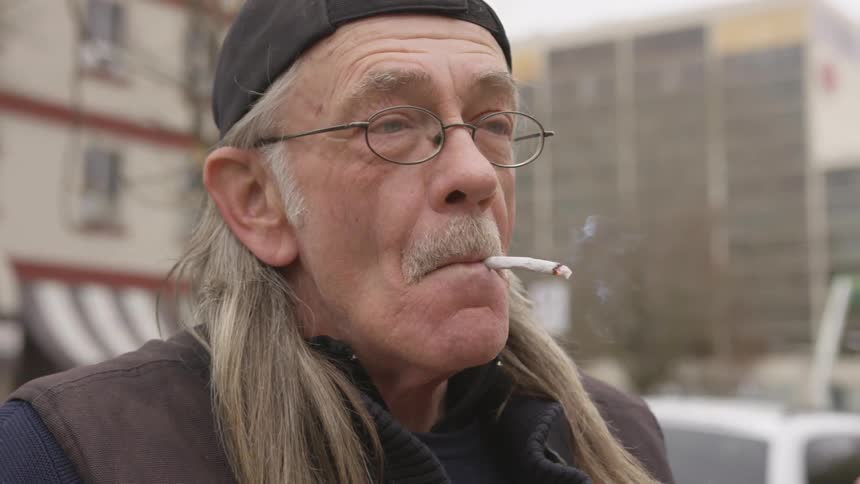 Musician Playing And Smoking