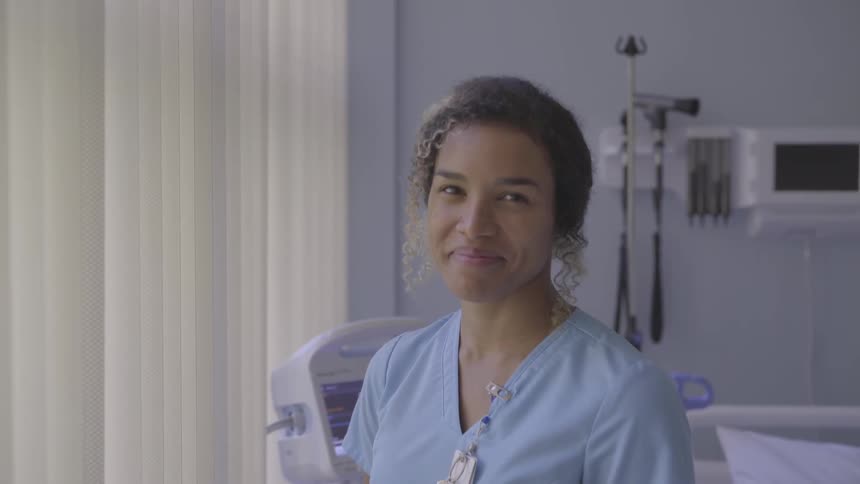 Nurse In Hospital Room