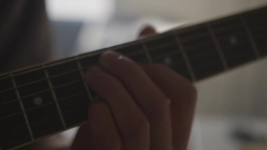 Musician In Small Apartment In New York City