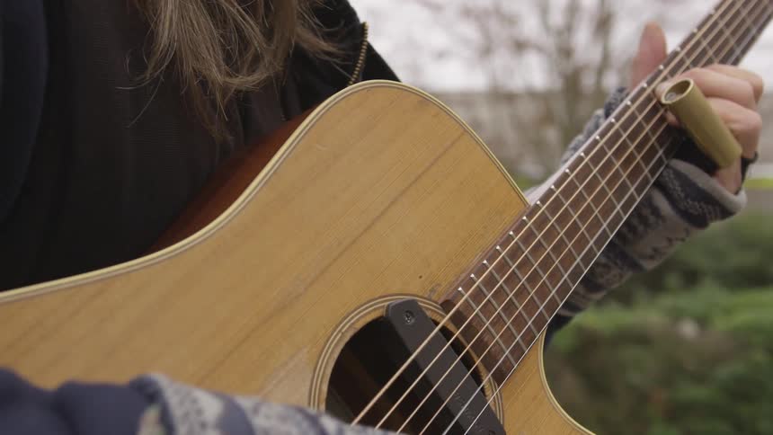 Musician Playing And Smoking