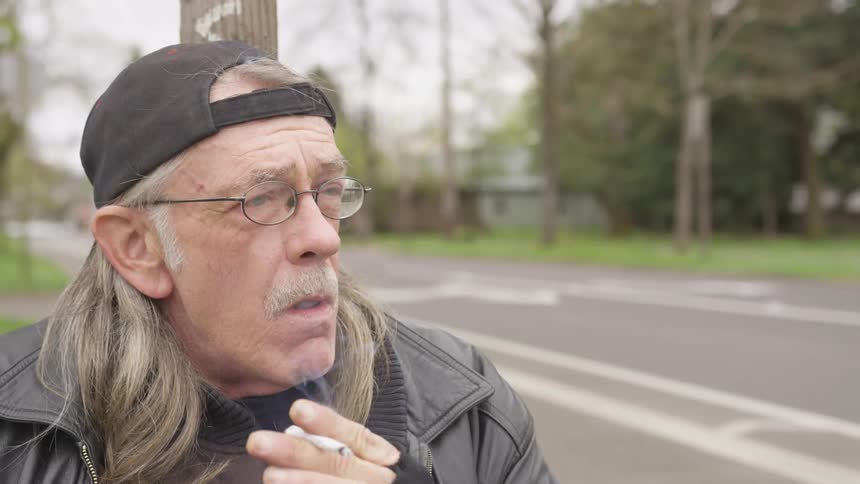 Musician Playing And Smoking