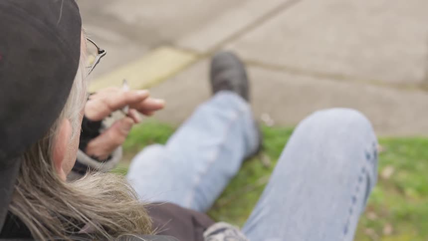 Musician Playing And Smoking