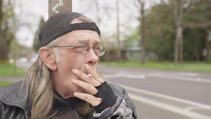 Musician Playing And Smoking