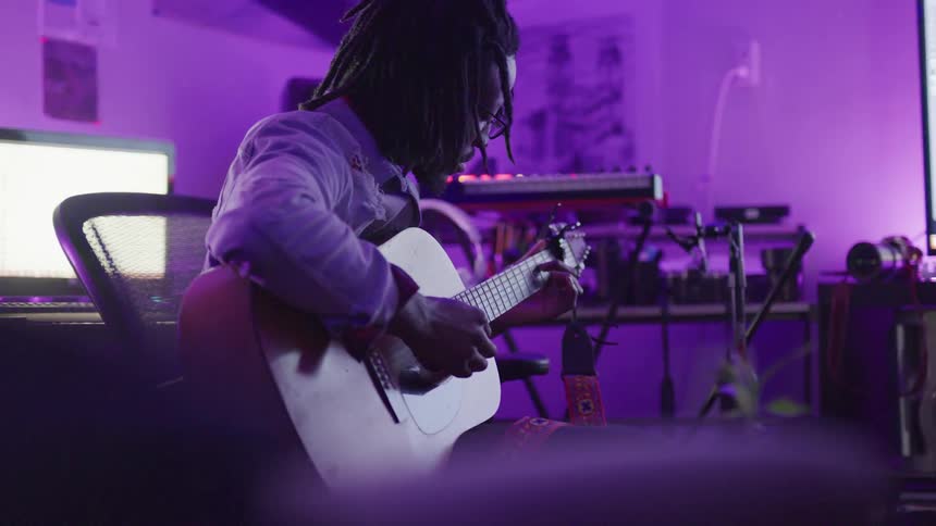 Musician Working On Projects