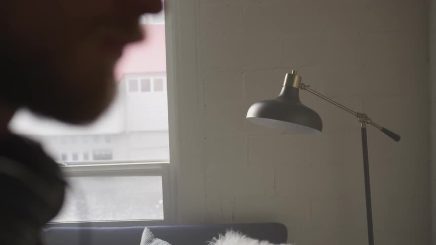 Musician In Small Apartment In New York City