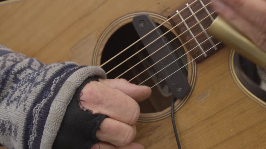 Musician Playing And Smoking