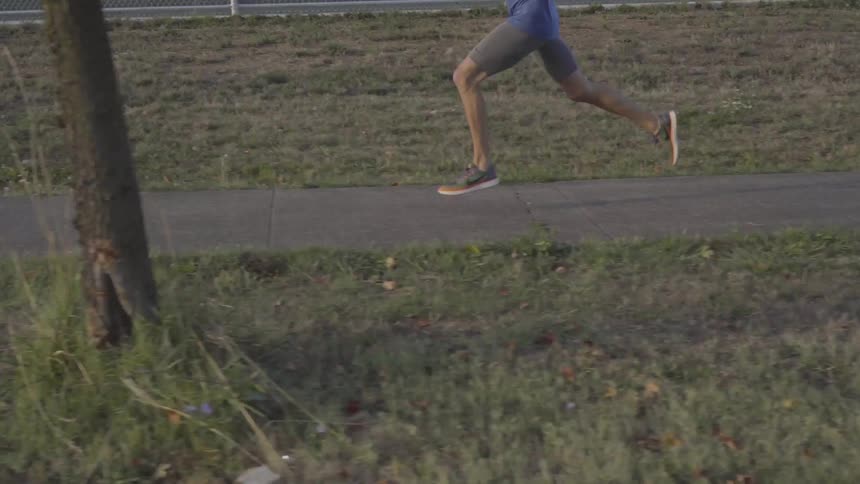 Man Warming Up And Running