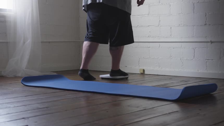 Overweight Man Trying To Lose Weight