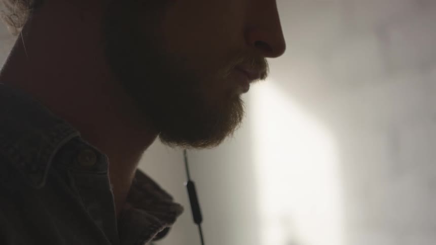 Musician In Small Apartment In New York City