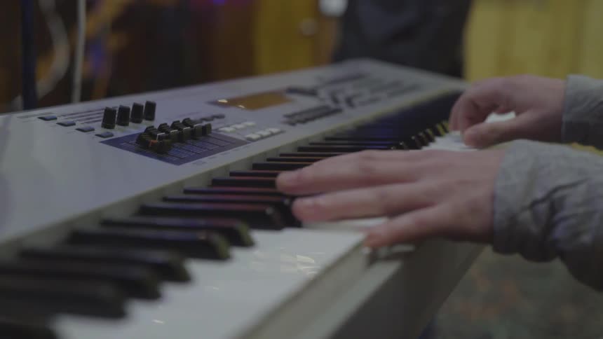 Musicians In Recording Studio