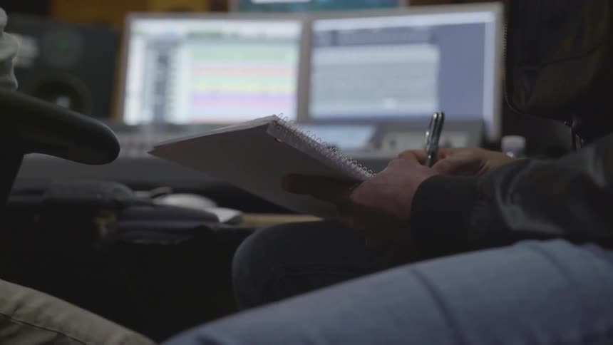 Musicians In Recording Studio