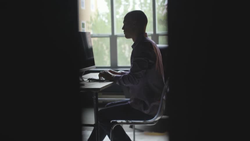 Man Working In Office