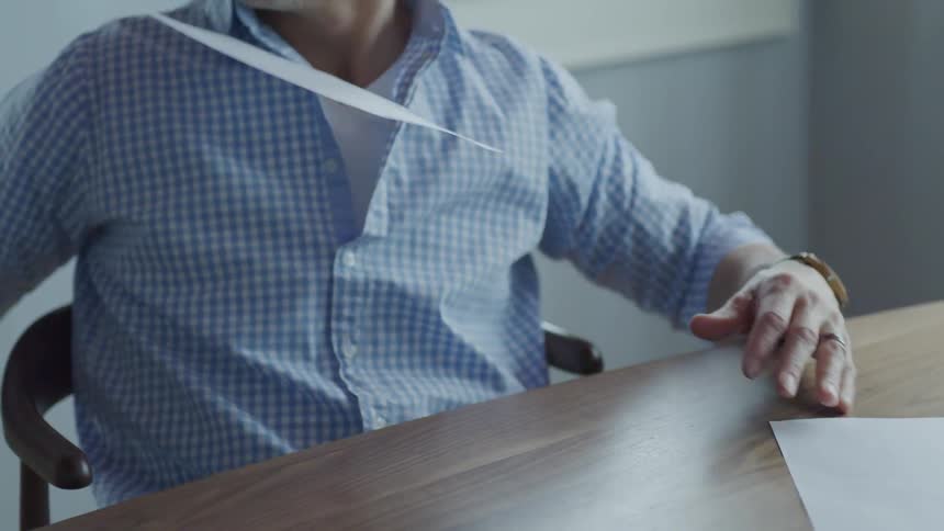 Man Working At Home