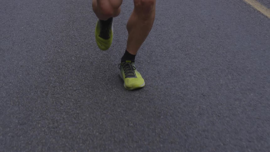 Middle Aged Man Jogging
