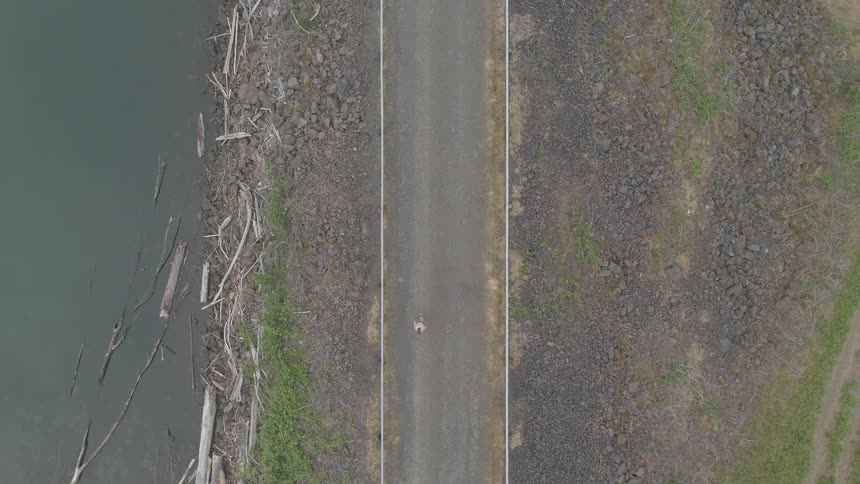 Middle Aged Man Jogging