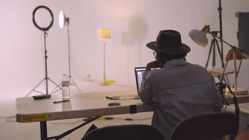 Models At A Studio Photoshoot