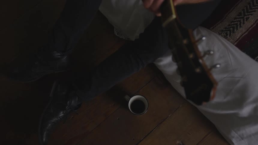 Musician In Small Apartment In New York City