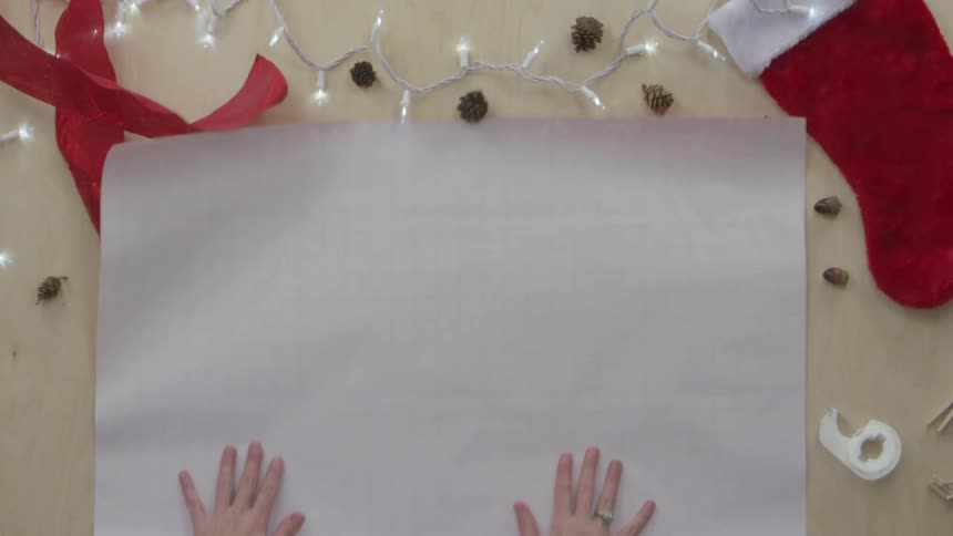 Person Wrapping Gifts