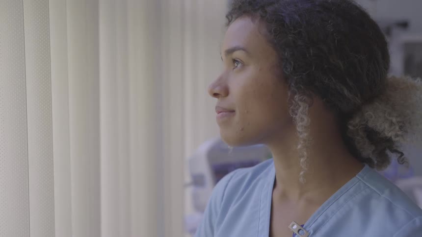 Nurse In Hospital Room