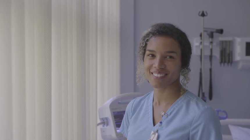 Nurse In Hospital Room